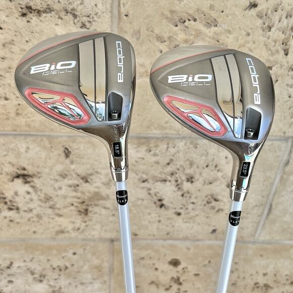 Cobra Other - Women's Cobra Bio Cell Pink 3-5w & 7-9w Sets of 2 Woods RH Graphite w/ New Grips